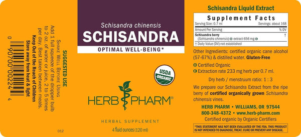 Schisandra - 4 FL OZ (Herb Pharm)