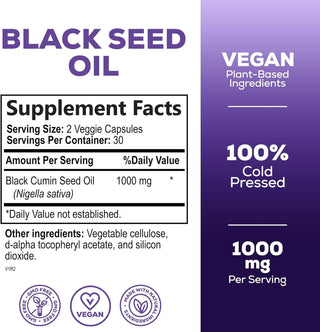 Black Seed Oil EXT NG CP 6ct veg cap by Solaray