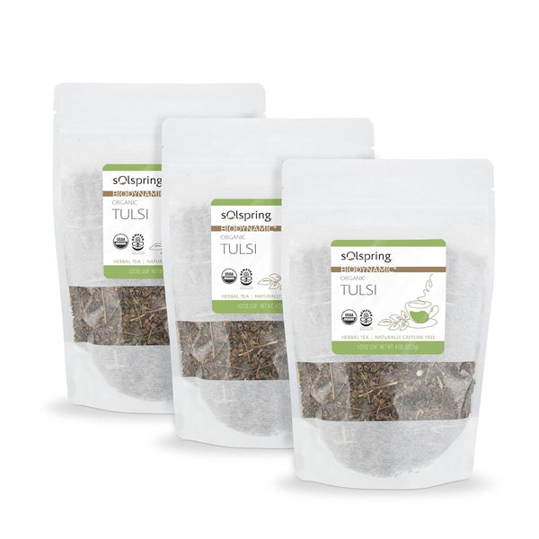 Solspring® Biodynamic® Organic Tulsi Loose Leaf Tea 4 oz by Dr. Mercola