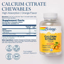 Calcium Citrate 60ct 1000mg chewable Orange by Solaray