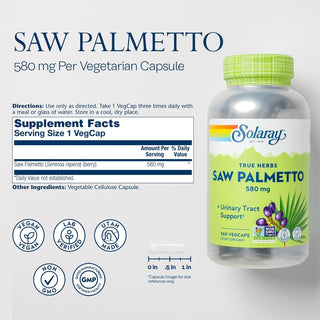 Saw Palmetto  50ct 580mg veg cap by Solaray