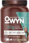 OWYN 20g Dark Chocolate Plant Protein Powder - 1.1 LB