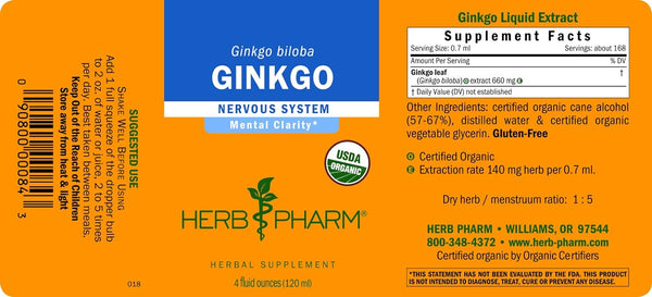 Ginkgo - 4 FL OZ (Herb Pharm)