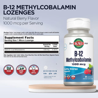 B-12 Methylcobalamin  30ct 1000mcg lozenge