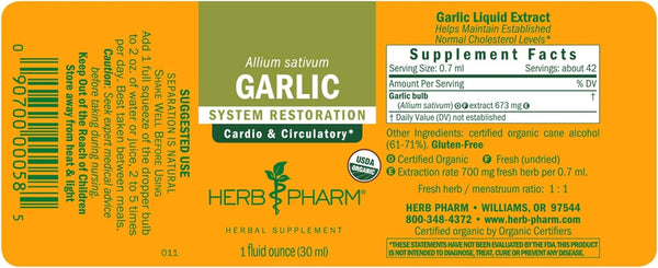 Garlic - 1 FL OZ (Herb Pharm)