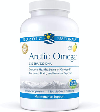 Arctic Omega 1000 mg - 180 Lemon Soft Gels (Nordic Naturals)