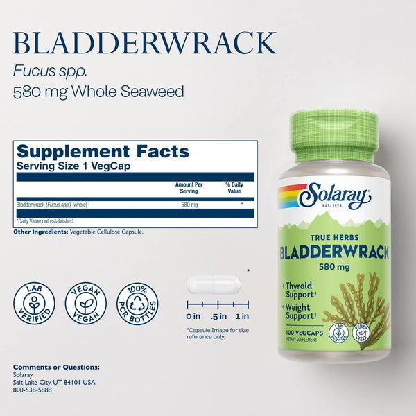 Bladderwrack 100ct 580mg veg cap by Solaray