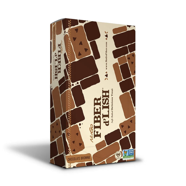 Fiber dLish - Chocolate Brownie - 16 bars NuGo Nutrition