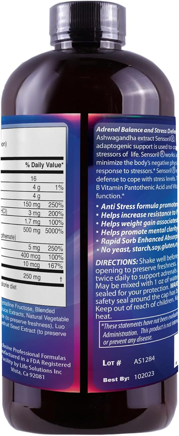 Liquid Adrenal Balance and Stress Defense - 16 FL OZ by Dr's Advantage