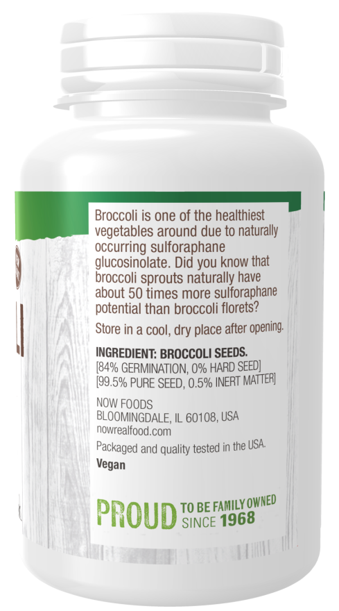 Broccoli Seeds Sprt 4 oz by Now Foods