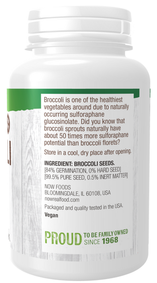 Broccoli Seeds Sprt 4 oz by Now Foods