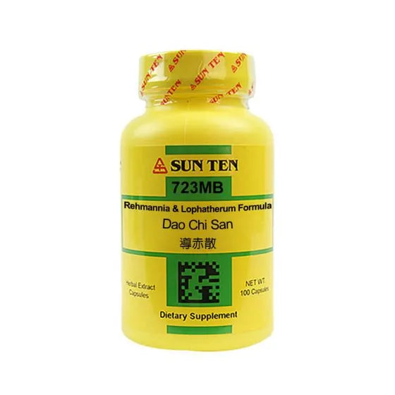 Sun Ten Rehmannia & Lophatherum Formula 723MB - 100 Capsules