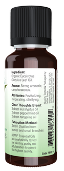 Organic Eucalyptus Oil 1 fl oz by Now Foods