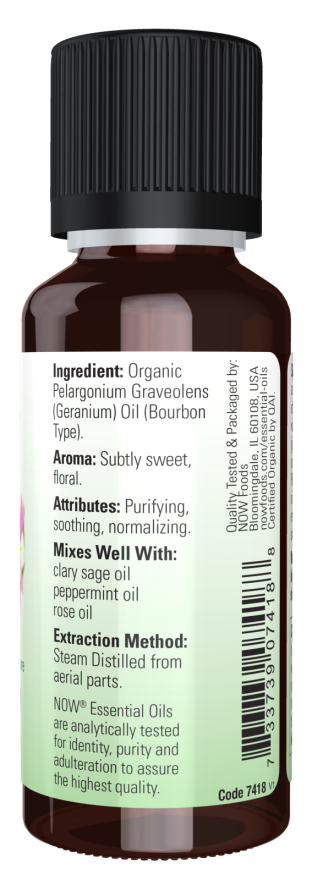 Organic Geranium Oil 1 fl oz by Now Foods