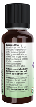 Lavender Oil Organic - 1 FL OZ (NOW Personal Care)