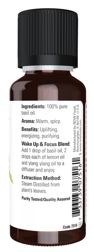 Basil Oil - 1 FL OZ (Now Foods)