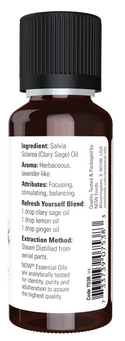 Clary Sage Oil 1 fl oz by Now Foods