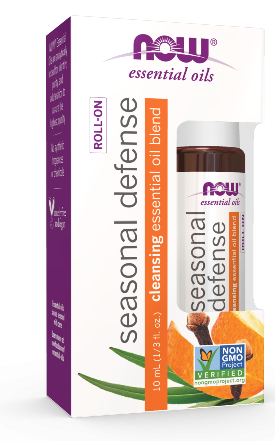 Seasonal Defense Essential Oil Blend Roll-On 10 mL by Now Foods