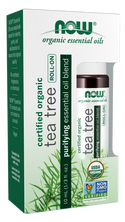 Organic Tea Tree Essential Oil Roll-On 10 ml by Now Foods