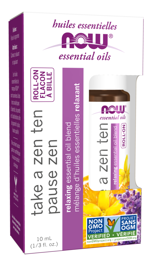 Take A Zen Ten Essential Oil Blend Roll-On 10 mL by Now Foods