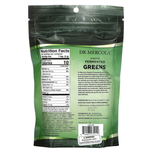 Organic Fermented Greens 9.50 oz. by Dr. Mercola