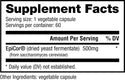 Epicor (500mg) - 60 Vegetable Caps (NutraBio)