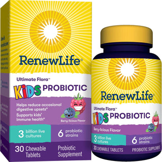 Ultimate Flora Kids Probiotic 3 Billion - 30 Tablets (Renew Life)