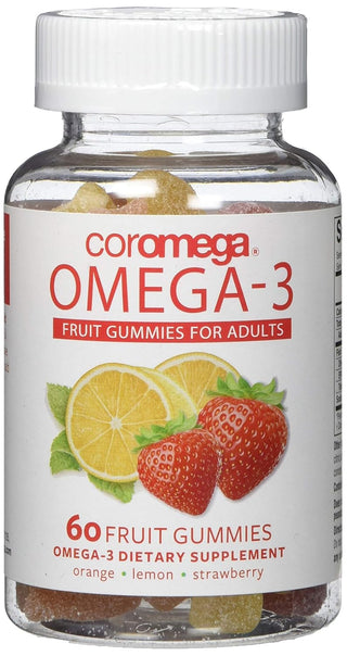 Coromega Omega-3 Fruit Gummies for Adults - Coromega