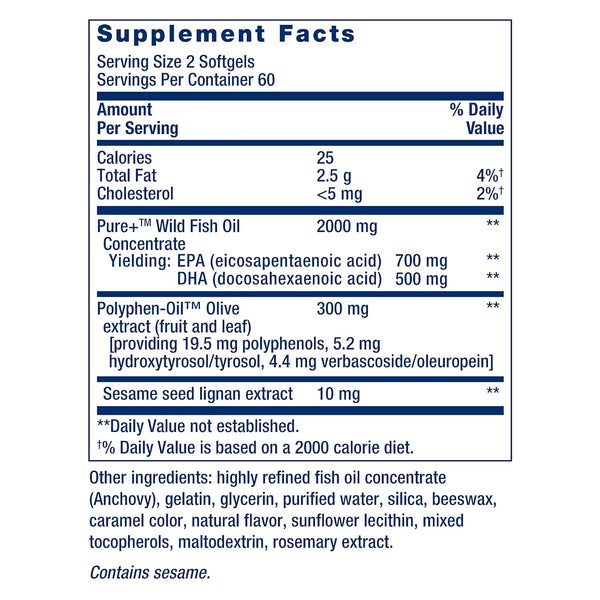 Super Omega-3 + EPA/DHA - Life Extension - 120 softgels