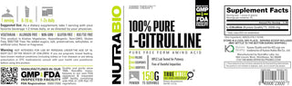 Citrulline Powder 150 Grams - 5.3 OZ (NutraBio)
