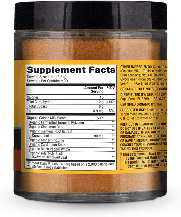 Organic Golden Milk 2.64 oz. by Dr. Mercola by Dr. Mercola