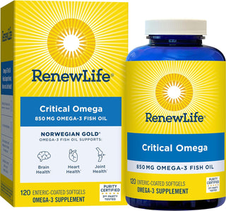 Norwegian Gold Critical Omega - 120 Vegetable Capsules (Renew Life)