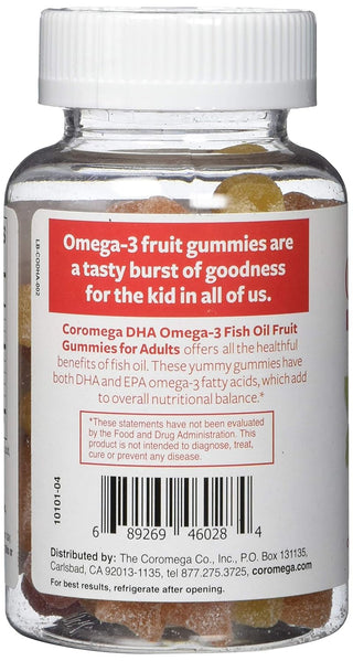 Coromega Omega-3 Fruit Gummies for Adults - Coromega