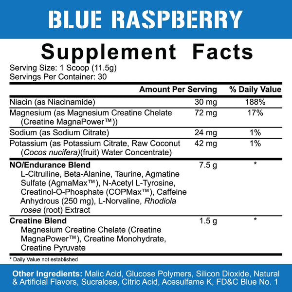 Kill It Pre-Workout - 13.23 OZ Blue Raspberry (5% Nutrition)