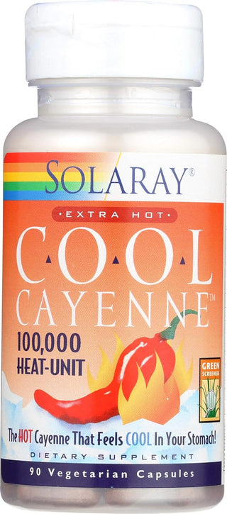 Cool Cayenne 90ct 40000hu veg cap by Solaray