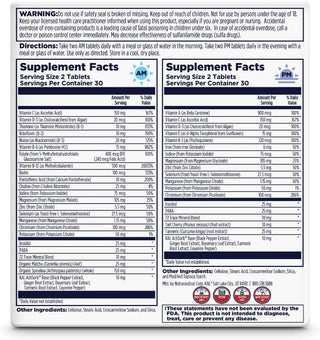 Mutlivitamin AM/PM  120ct  tablet by Kal