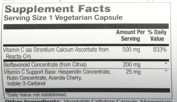 Reacta-C w/Bioflv  90ct 500mg by Kal