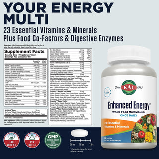 Enhanced Energy® Whole Food Multivitamin 60ct by Kal