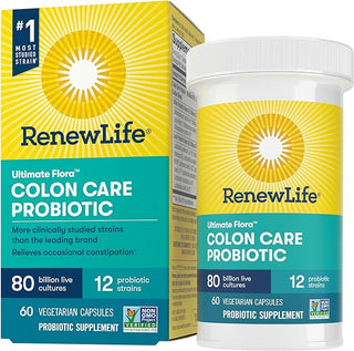 Ultimate Flora Colon Care 80 Billion - 60 Vegetable Capsules (Renew Life)