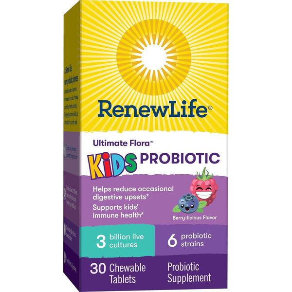 Ultimate Flora Kids Probiotic 3 Billion - 30 Tablets (Renew Life)