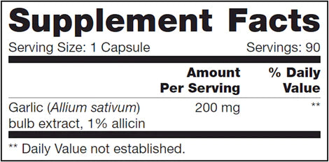 Allicin SAP - Nutritional Fundamentals for Health