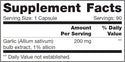 Allicin SAP - Nutritional Fundamentals for Health