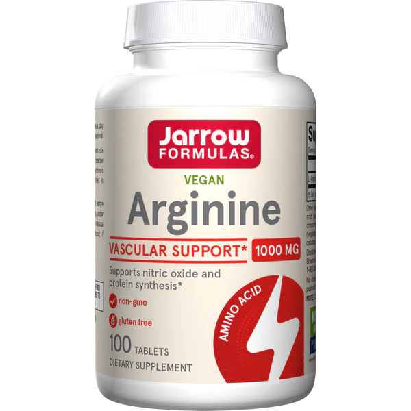 L-Arginine 1000mg - 100 Tablets (Jarrow Formulas)