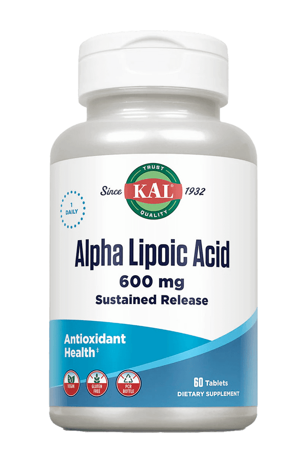 Alpha Lipoic Acid Sustained Release Tablets 600mg 60ct by KAL