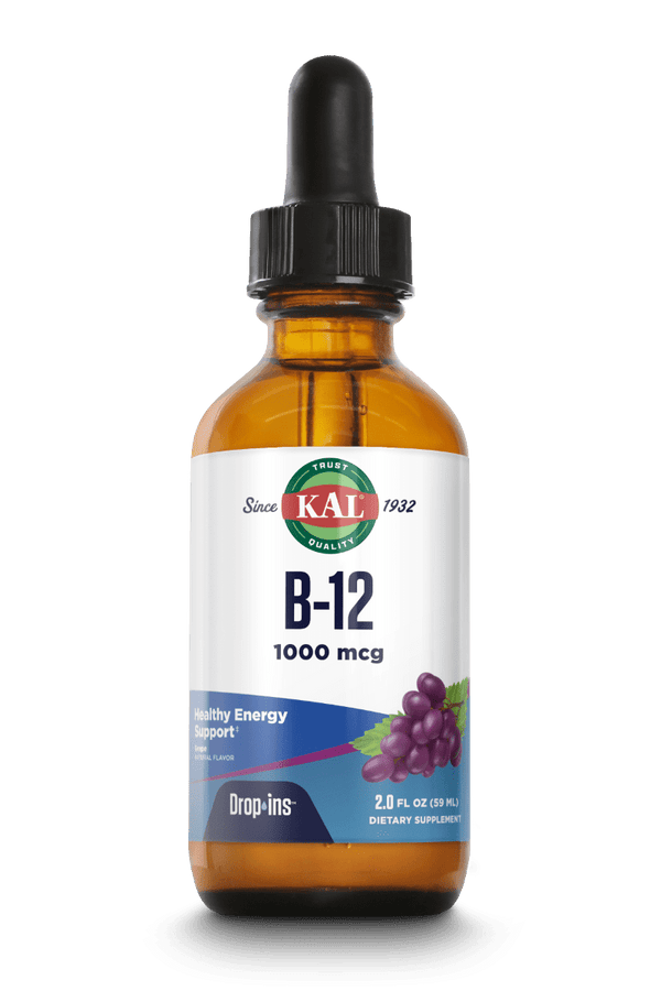 B-12 Liquid DropIns 1000 mcg 2oz by KAL