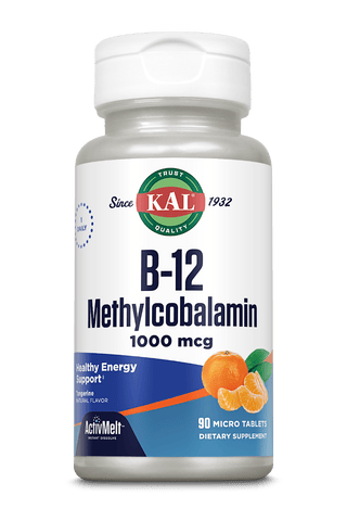 B-12 Methylcobalamin 1000 mcg ActivMelt Instant Dissolve Tablets Tangerine 90ct by KAL