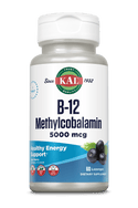 B-12 Methylcobalamin Lozenges 5000 mcg 60ct by KAL