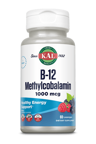 B-12 Methylcobalamin Lozenges 1000 mcg 60ct by KAL