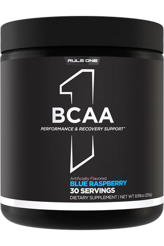 BCAAs - 7.6 OZ Blue Raspberry (Rule One)