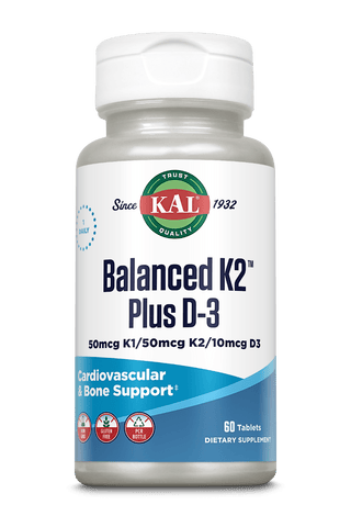 Balanced K2 Plus D-3 Tablets 60ct by KAL